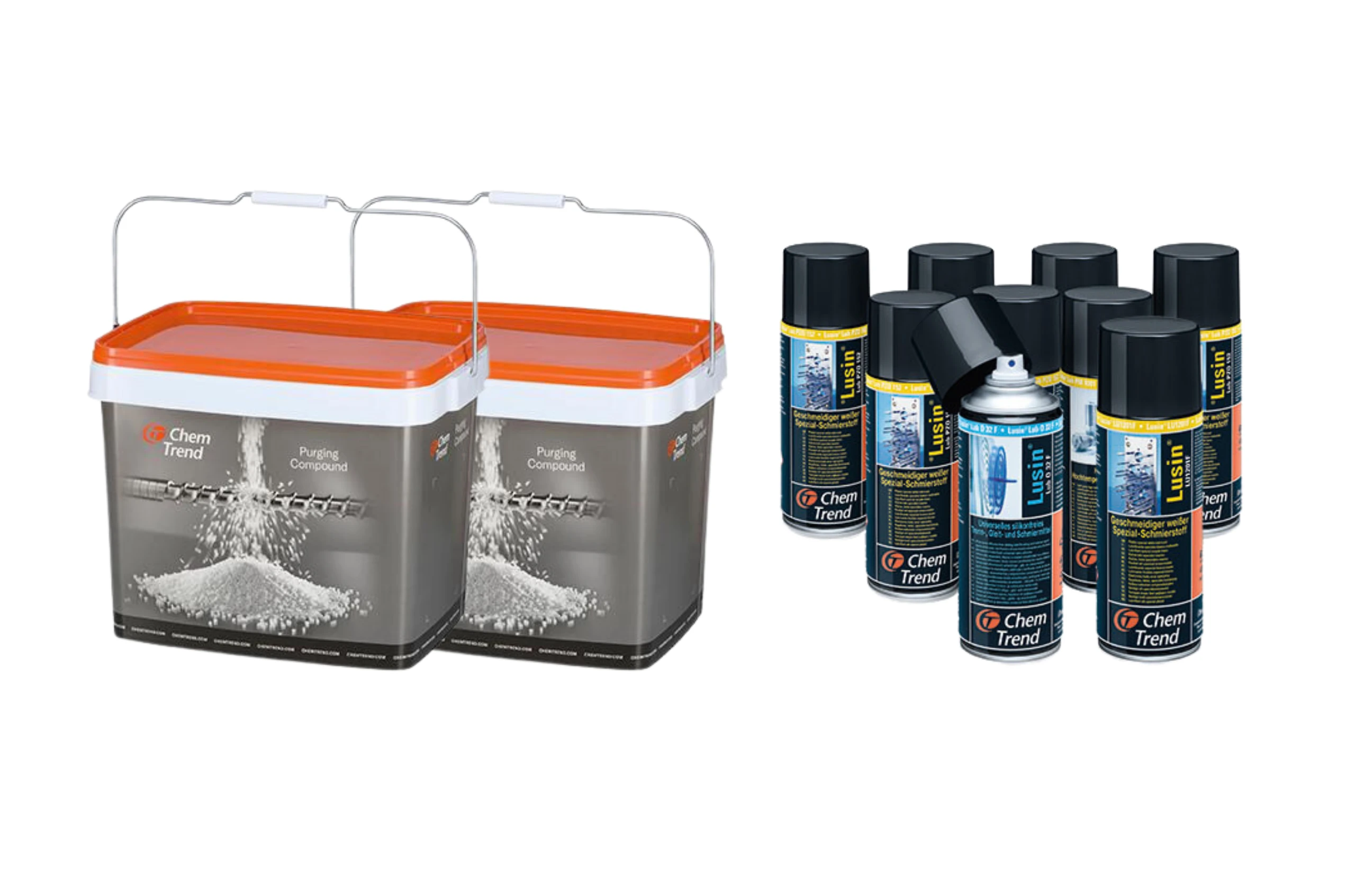 Agentes de Purga Ultra Purge e Desmoldantes Lusin da marca Chem Trend